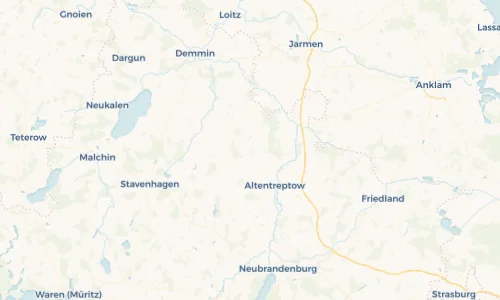Regenradar Vorschaubild - Aktuelle Niederschläge in Gültz und Umgebung