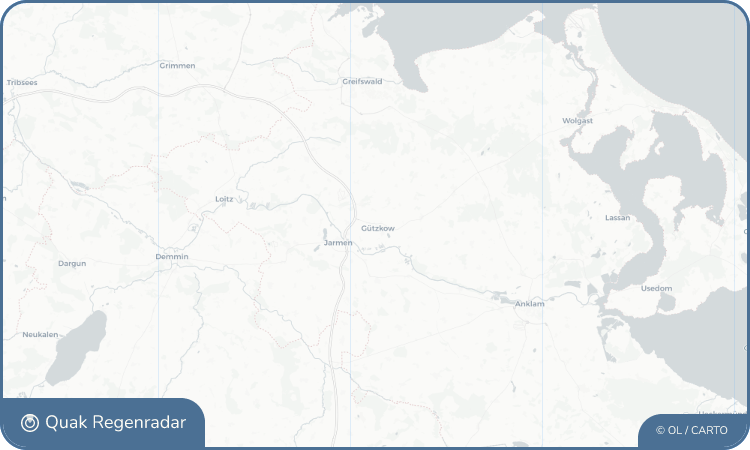 Regenradar-Widget für Gützkow