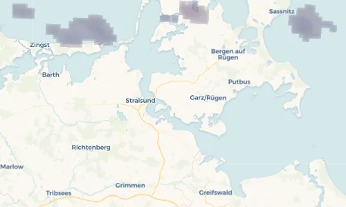 Regenradar Vorschaubild - Aktuelle Niederschläge in Gustow und Umgebung