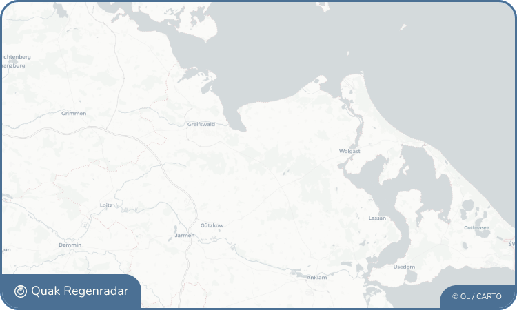 Regenradar-Widget für Hanshagen