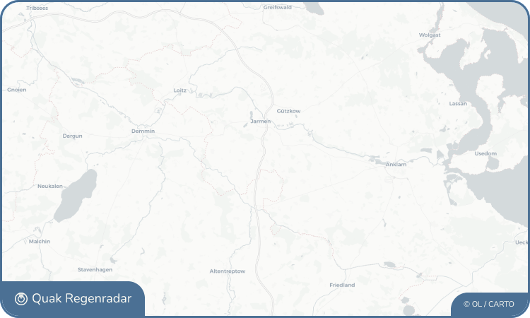 Regenradar-Widget für Jagetzow