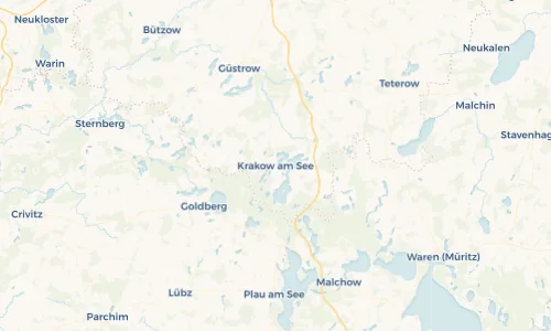 Regenradar Vorschaubild - Aktuelle Niederschläge in Krakow am See und Umgebung
