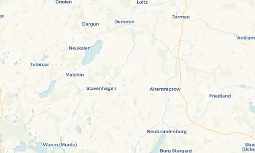 Regenradar Vorschaubild - Aktuelle Niederschläge in Kriesow und Umgebung