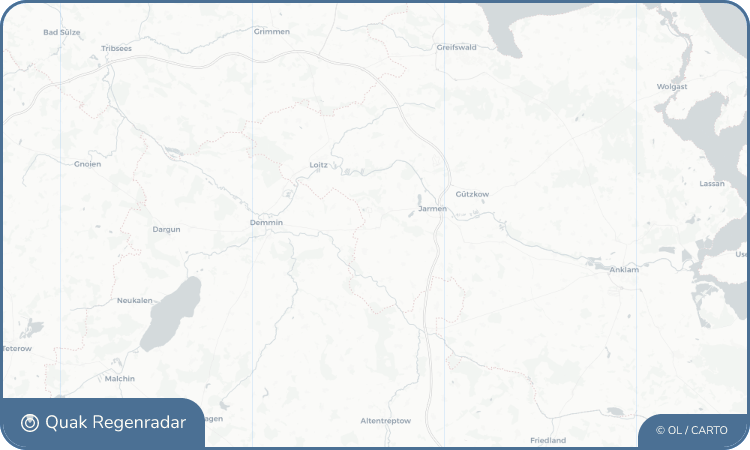 Regenradar-Widget für Kruckow