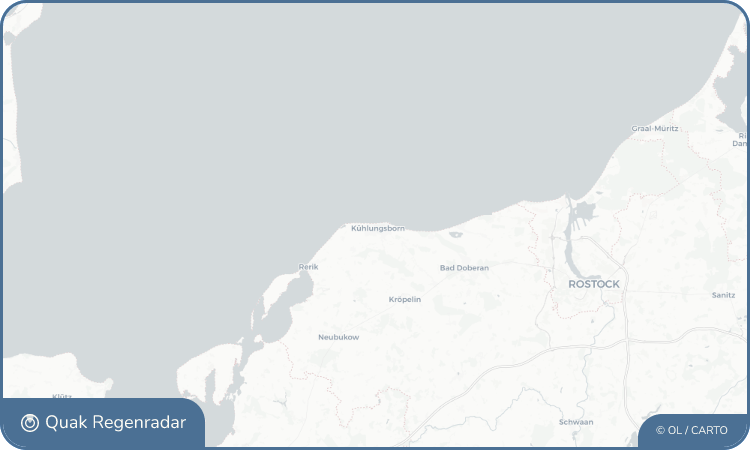 Regenradar-Widget für Kühlungsborn