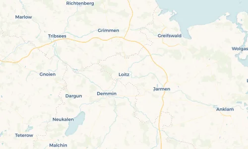 Regenradar Vorschaubild - Aktuelle Niederschläge in Loitz und Umgebung