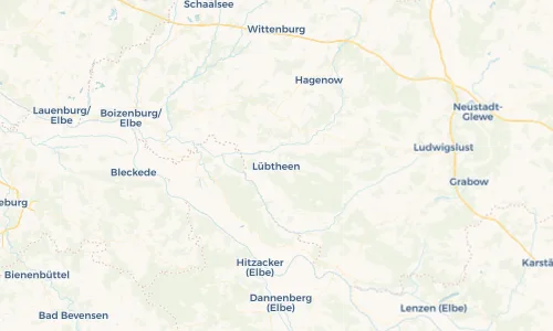Regenradar Vorschaubild - Aktuelle Niederschläge in Lübtheen und Umgebung