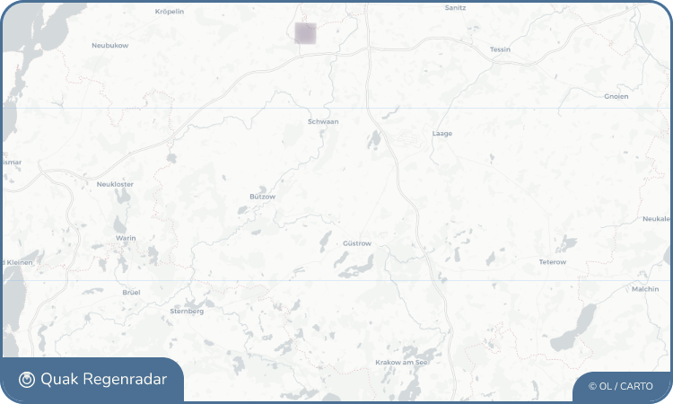 Regenradar-Widget für Lüssow