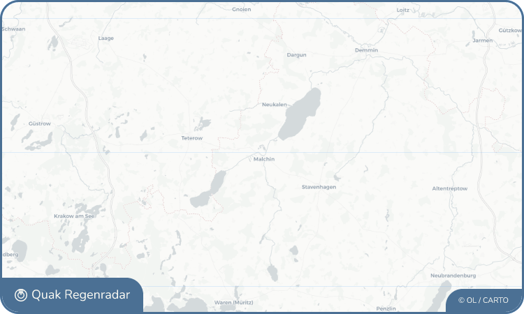 Regenradar-Widget für Malchin