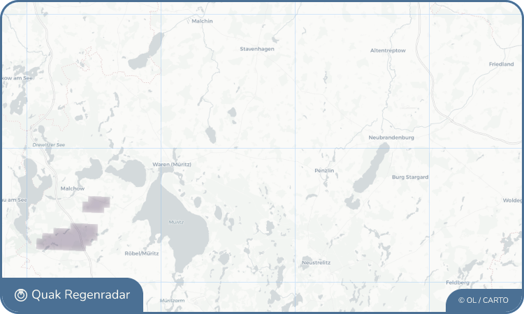 Regenradar-Widget für Möllenhagen