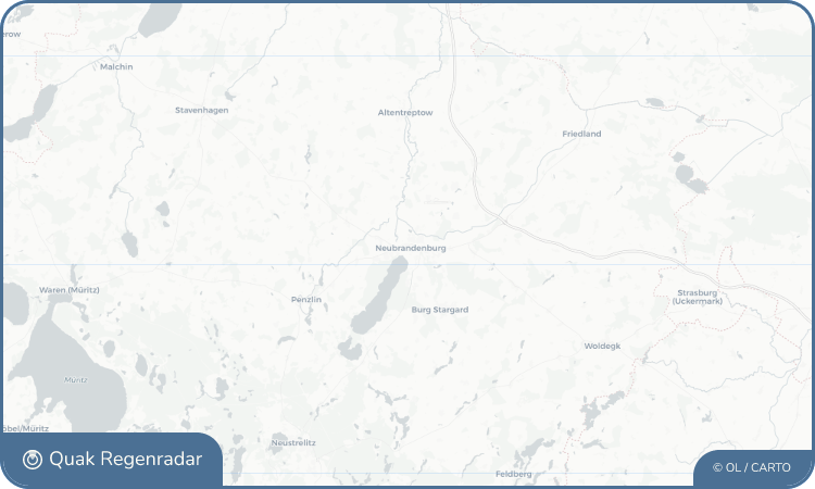 Regenradar-Widget für Neubrandenburg
