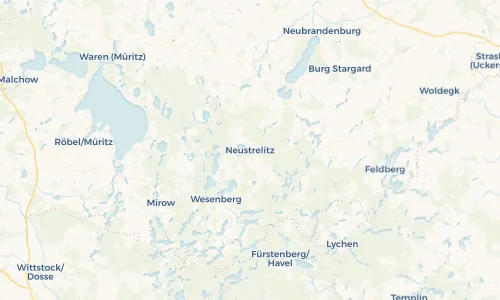 Regenradar Vorschaubild - Aktuelle Niederschläge in Neustrelitz und Umgebung