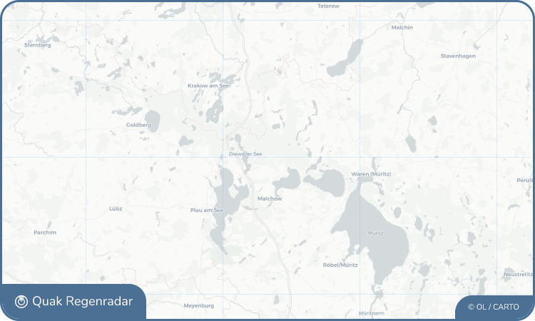 Regenradar-Widget für Nossentiner Hütte