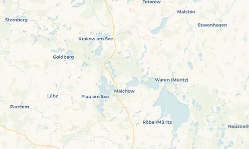 Regenradar Vorschaubild - Aktuelle Niederschläge in Nossentiner Hütte und Umgebung
