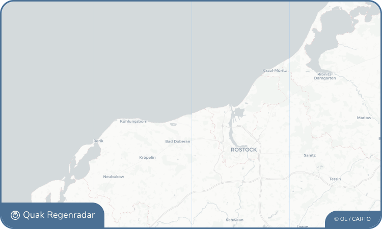 Regenradar-Widget für Ostseebad Nienhagen