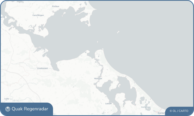 Regenradar-Widget für Peenemünde