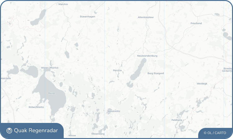 Regenradar-Widget für Penzlin