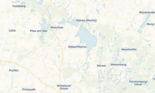 Regenradar Vorschaubild - Aktuelle Niederschläge in Röbel/Müritz und Umgebung