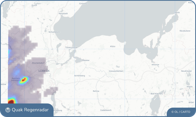 Regenradar-Widget für Roggenstorf