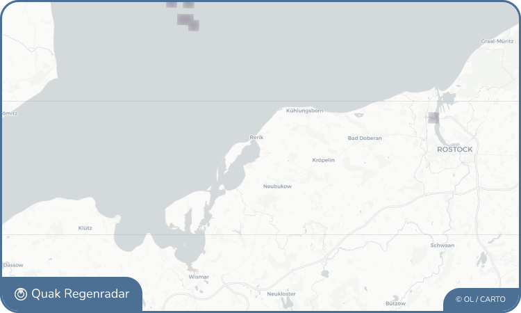Regenradar-Widget für Roggow
