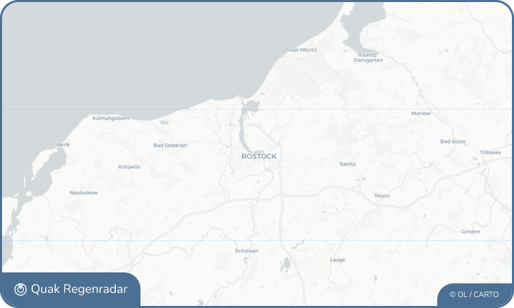 Regenradar-Widget für Rostock