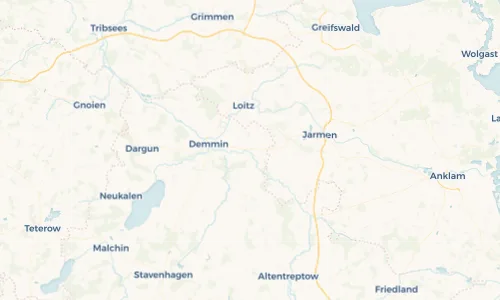 Regenradar Vorschaubild - Aktuelle Niederschläge in Siedenbrünzow und Umgebung