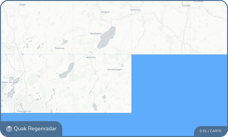 Regenradar-Widget für Stavenhagen