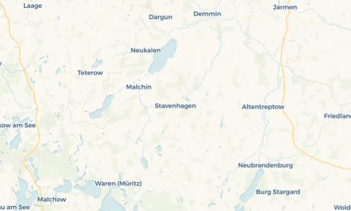 Regenradar Vorschaubild - Aktuelle Niederschläge in Stavenhagen und Umgebung