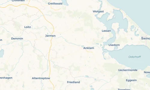 Regenradar Vorschaubild - Aktuelle Niederschläge in Stolpe an der Peene und Umgebung