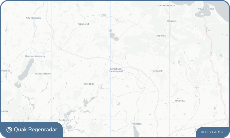 Regenradar-Widget für Strasburg (Uckermark)