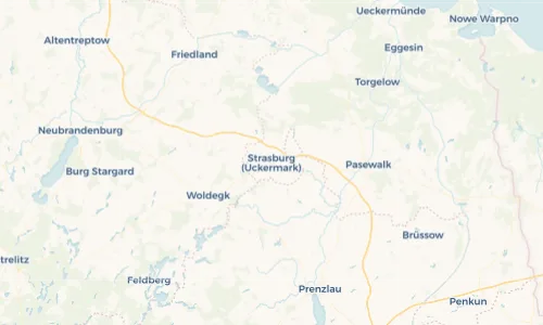 Regenradar Vorschaubild - Aktuelle Niederschläge in Strasburg (Uckermark) und Umgebung