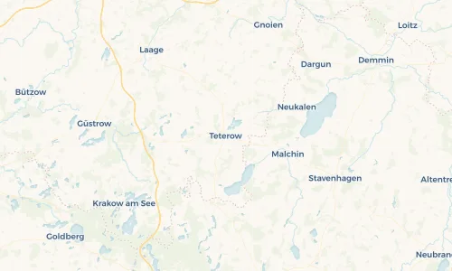 Regenradar Vorschaubild - Aktuelle Niederschläge in Teterow und Umgebung