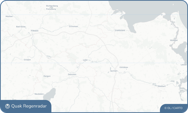 Regenradar-Widget für Trantow