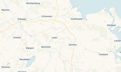Regenradar Vorschaubild - Aktuelle Niederschläge in Trantow und Umgebung