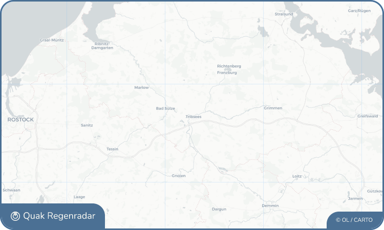 Regenradar-Widget für Tribsees