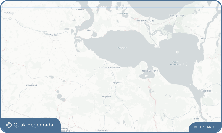 Regenradar-Widget für Ueckermünde