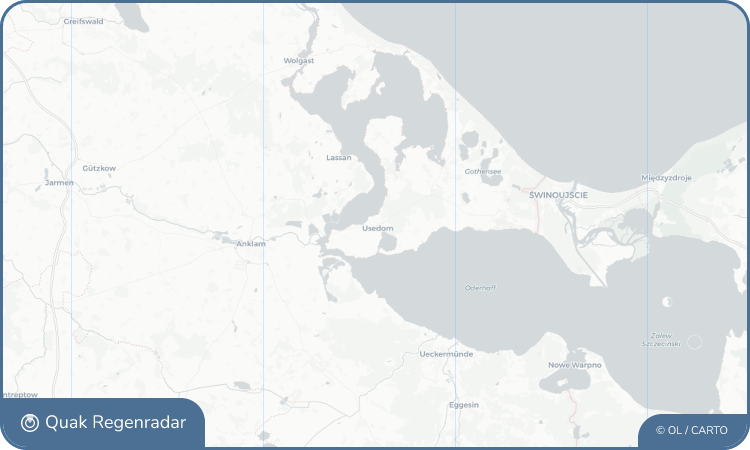 Regenradar-Widget für Usedom
