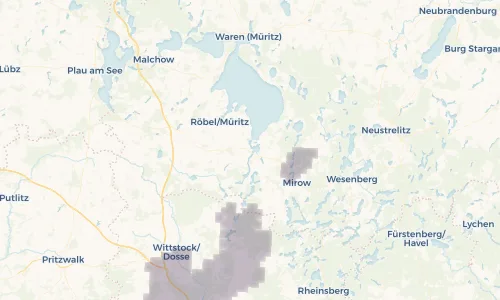 Regenradar Vorschaubild - Aktuelle Niederschläge in Vipperow und Umgebung
