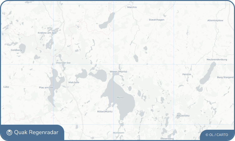 Regenradar-Widget für Waren (Müritz)