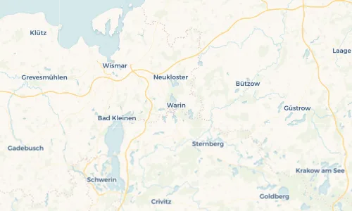 Regenradar Vorschaubild - Aktuelle Niederschläge in Warin und Umgebung
