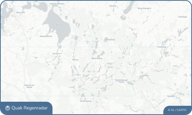Regenradar-Widget für Wesenberg
