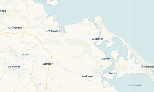 Regenradar Vorschaubild - Aktuelle Niederschläge in Wrangelsburg und Umgebung
