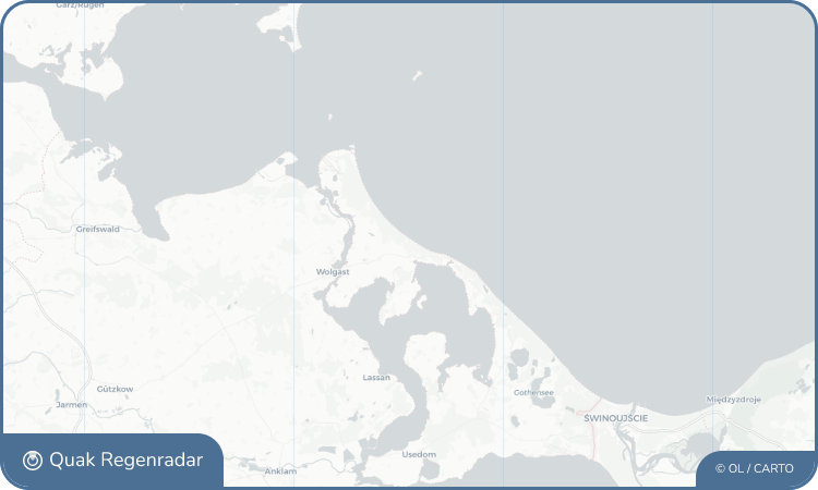 Regenradar-Widget für Zinnowitz