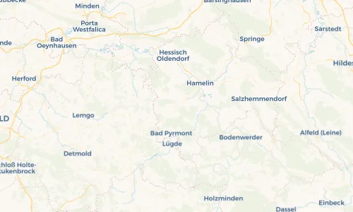 Regenradar Vorschaubild - Aktuelle Niederschläge in Aerzen und Umgebung