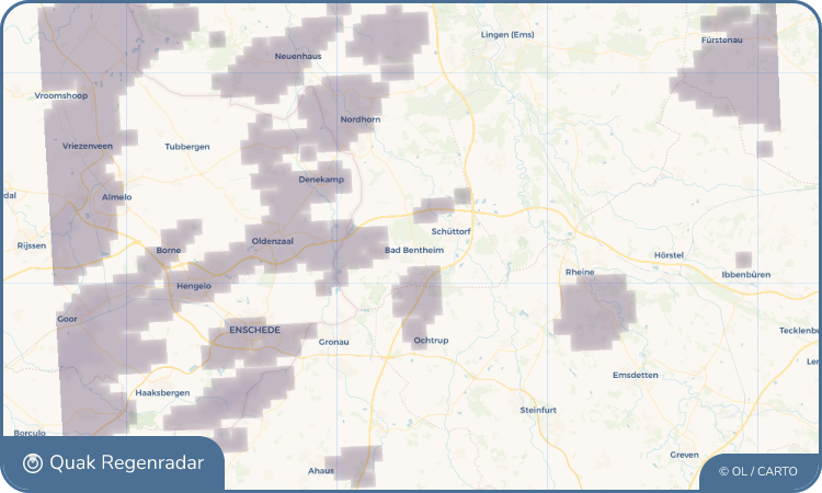 Quak Regenradar-Widget Bad Bentheim