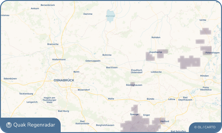 Regenradar-Widget für Bad Essen