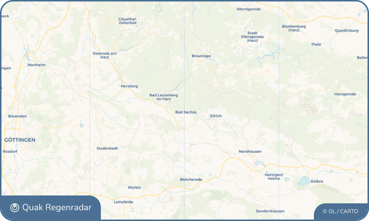 Regenradar-Widget für Bad Sachsa