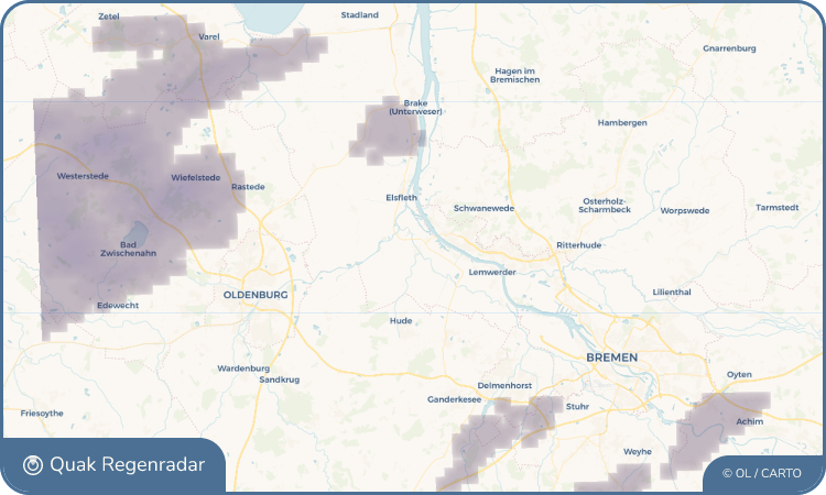 Quak Regenradar-Widget Berne
