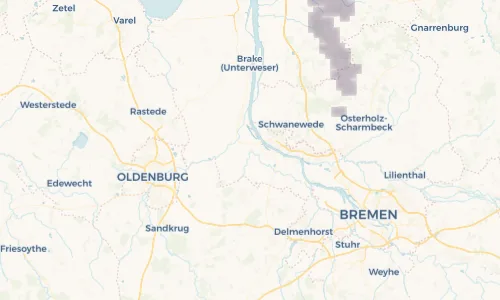 Regenradar Vorschaubild - Aktuelle Niederschläge in Berne und Umgebung