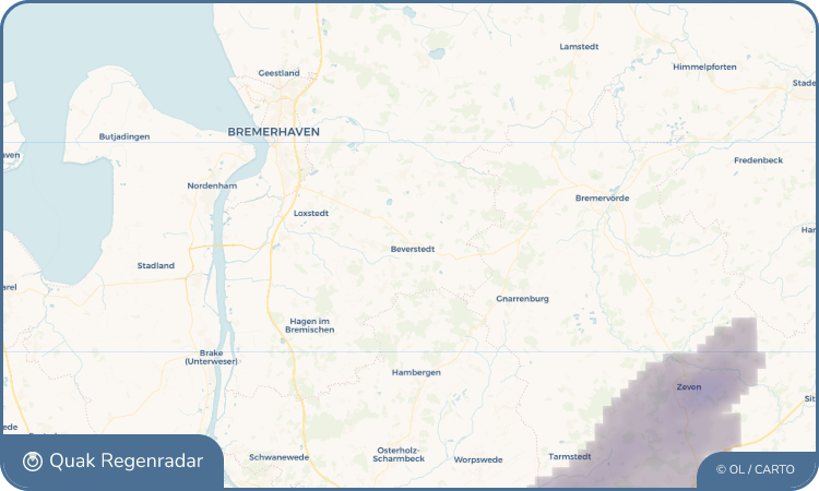 Quak Regenradar-Widget Beverstedt